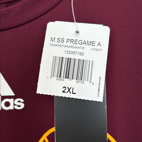 IONA Adidas Maroon Pregame Tee with Graphic - Picture 2 of 3